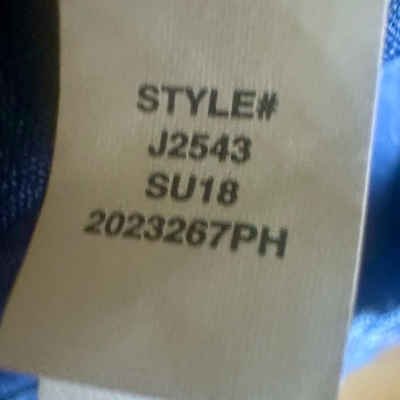 MADEWELL Women’s 100% Cotton Blue Layered Crop Top Babydoll Smock Tank Size XL - Picture 5 of 5